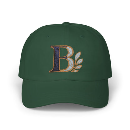 Stylish Classic Dad Cap with Elegant Initial Design, Gift for Fathers Day, Casual Everyday Hat, Trendy Accessory for Men