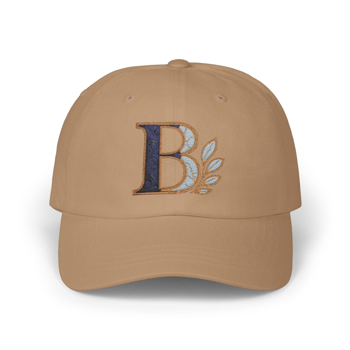 Stylish Classic Dad Cap with Elegant Initial Design, Gift for Fathers Day, Casual Everyday Hat, Trendy Accessory for Men