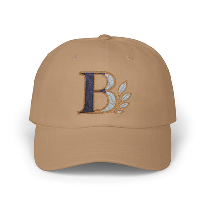 Stylish Classic Dad Cap with Elegant Initial Design, Gift for Fathers Day, Casual Everyday Hat, Trendy Accessory for Men